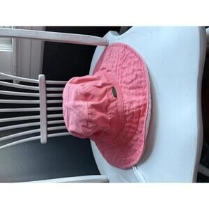 Panama Jack Coral Wide Brim Bucket Hat